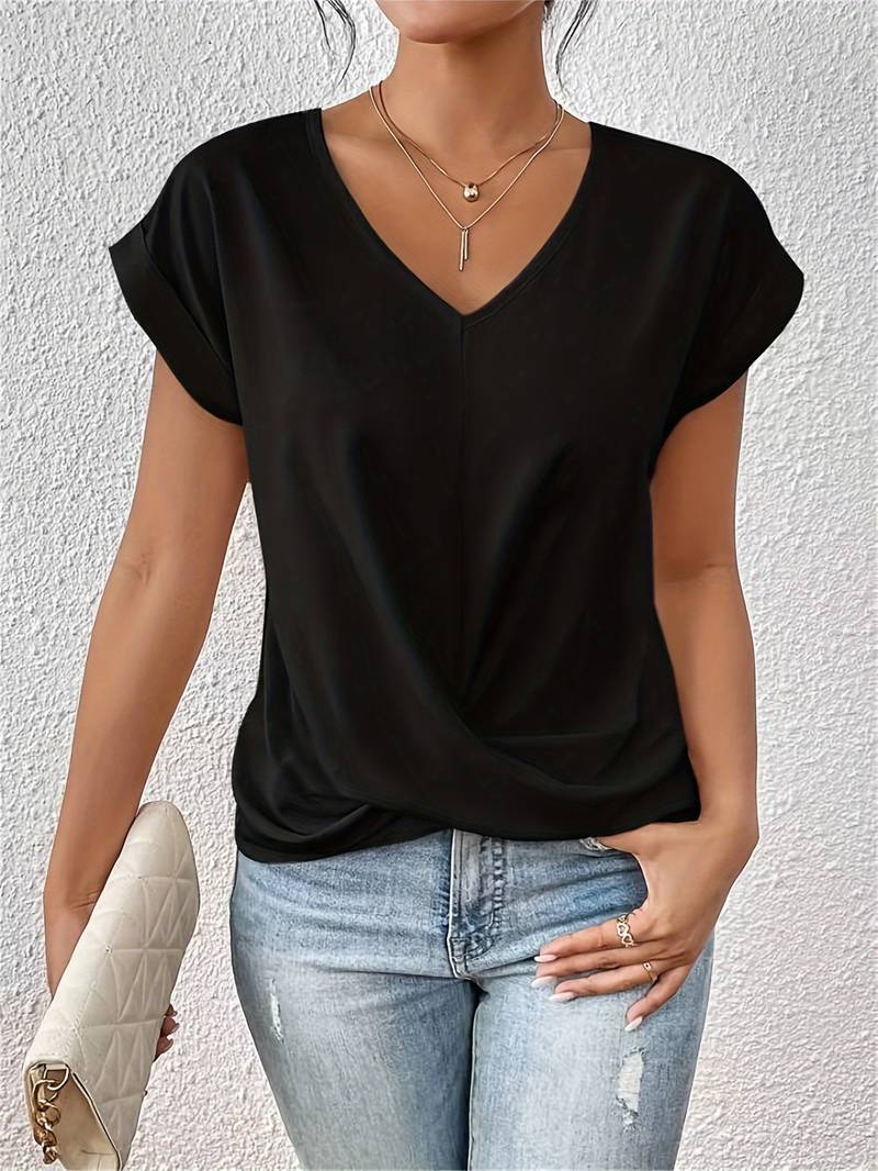 EMMA™ | STYLISH TOP WITH V-NECK