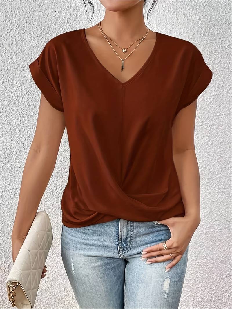 EMMA™ | STYLISH TOP WITH V-NECK