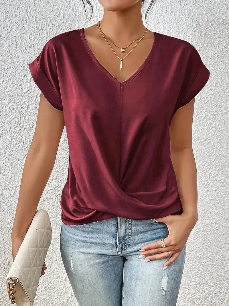 EMMA™ | STYLISH TOP WITH V-NECK