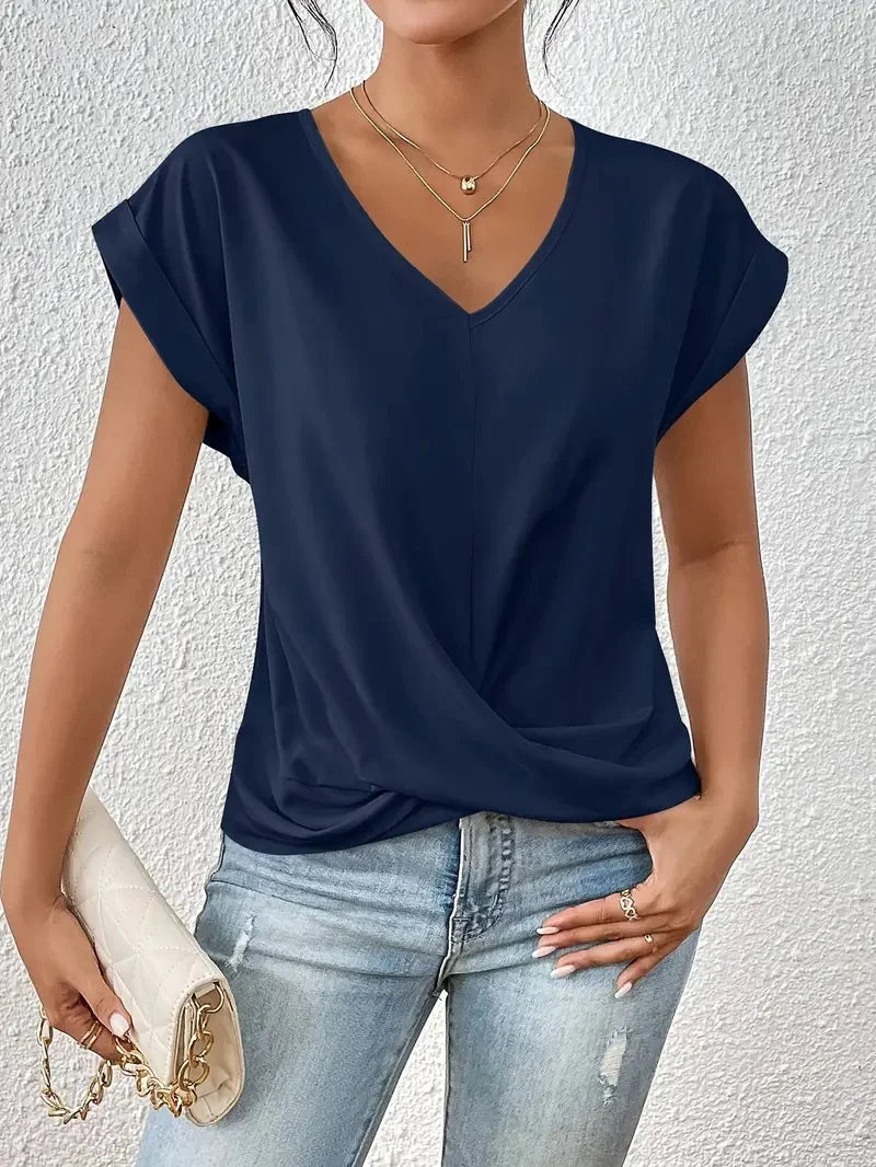 EMMA™ | STYLISH TOP WITH V-NECK